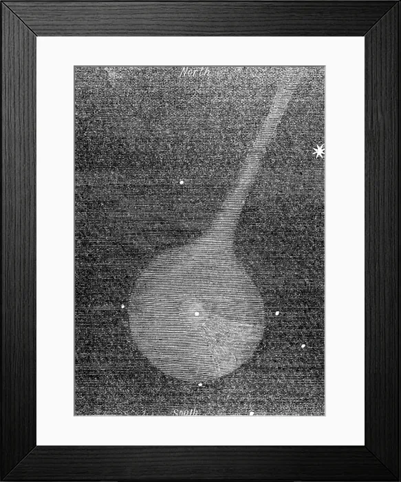 Framed Print : Rosa's comet, Aug. 3, 12.30, 1862. Creator: Unknown Framed Print : Rosa's comet, Aug. 3, 12.30, 1862. Creator: Unknown