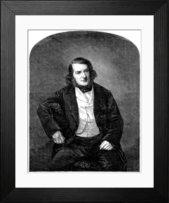 Framed Print : The late John Thomas, sculptor, 1862. Creator: Unknown