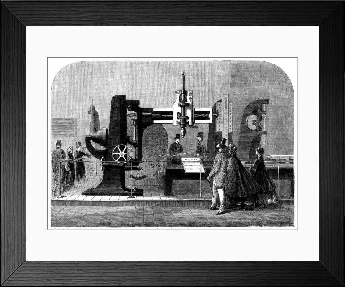 Framed Print : The International Exhibition - Whitworth's self-acting radial, drilling-machine, etc. 1862. Creator: Unknown Framed Print : The International Exhibition - Whitworth's self-acting radial, drilling-machine, etc. 1862. Creator: Unknown
