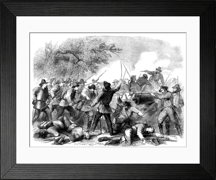 Framed Print : The Civil War in America: Colonel Fitch and the 46th Indiana Volunteers... 1862. Creator: Unknown Framed Print : The Civil War in America: Colonel Fitch and the 46th Indiana Volunteers... 1862. Creator: Unknown