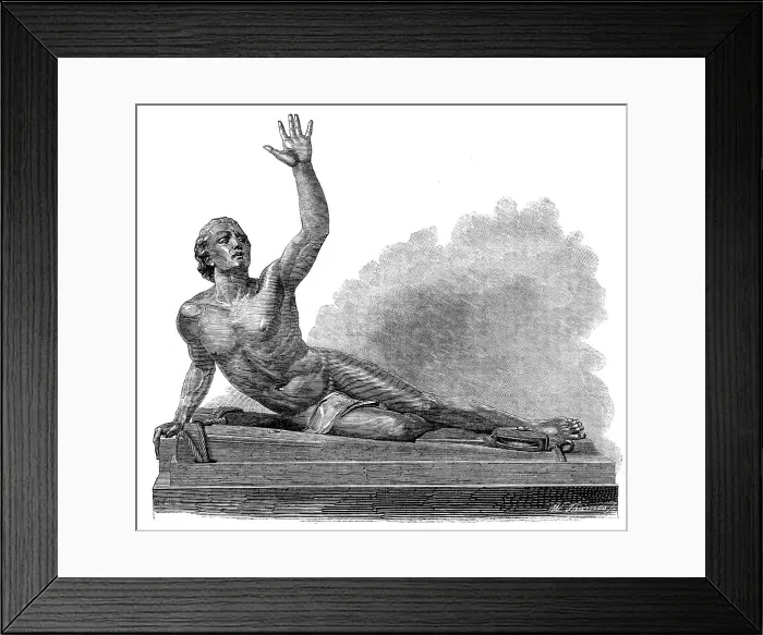 Framed Print : The International Exhibition: bronze statue, The Castaway, by Charles Fuller, 1862. Creator: W Thomas. The International Exhibition: bronze statue, The Castaway, by Charles Fuller, 1862. Creator: W Thomas Framed Print : The International Exhibition: bronze statue, The Castaway, by Charles Fuller, 1862. Creator: W Thomas. The International Exhibition: bronze statue, The Castaway, by Charles Fuller, 1862. Creator: W Thomas