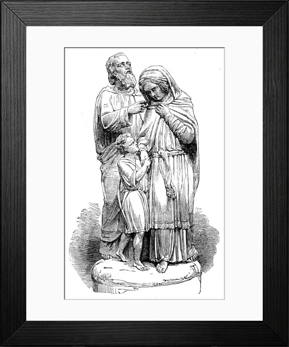 Framed Print : The International Exhibition: The Departure of Hagar and Ishmael, modelled by Forsyth, 1862. Creator: Unknown. The International Exhibition: The Departure of Hagar and Ishmael, modelled by Forsyth, 1862. Creator: Unknown Framed Print : The International Exhibition: The Departure of Hagar and Ishmael, modelled by Forsyth, 1862. Creator: Unknown. The International Exhibition: The Departure of Hagar and Ishmael, modelled by Forsyth, 1862. Creator: Unknown