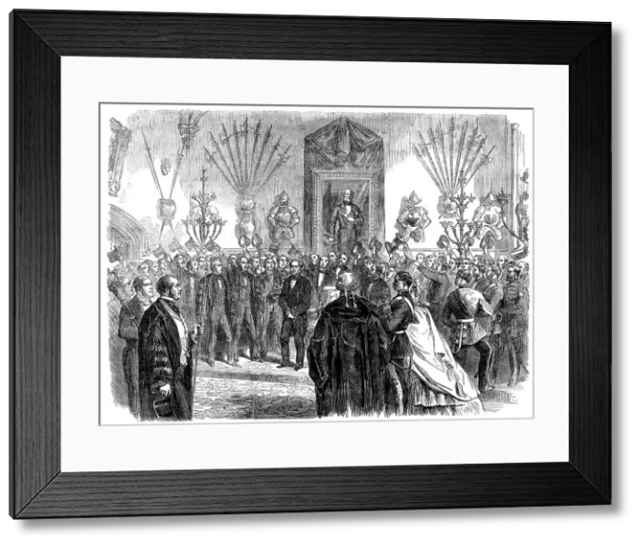 Framed Print : Presentation of Lord Palmerston's portrait to the inhabitants of Dover... 1862. Creator: Unknown Framed Print : Presentation of Lord Palmerston's portrait to the inhabitants of Dover... 1862. Creator: Unknown