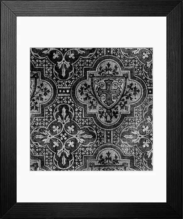 Framed Print : The International Exhibition - Wallpaper by Messrs. Scott, Cuthbertson and Co. 1862. Creator: Unknown
