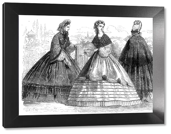 Paris fashions for September, 1862. Creator: Unknown