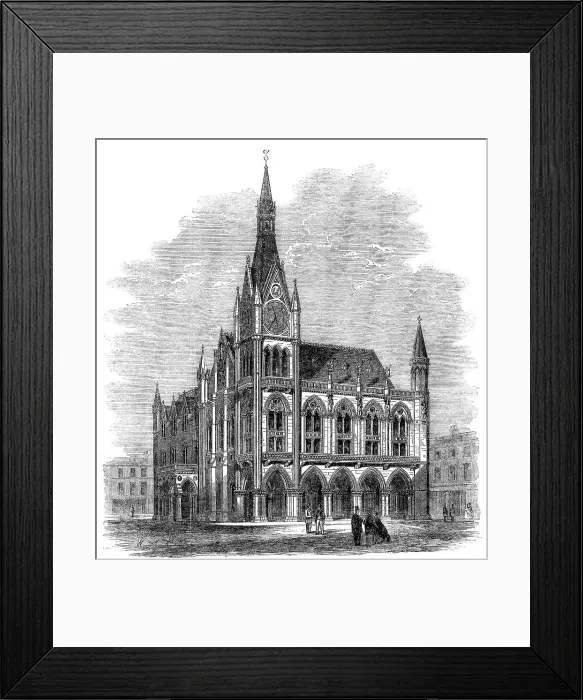 Framed Print : The Preston Guild Festival: the proposed townhall, 1862. Creator: Unknown Framed Print : The Preston Guild Festival: the proposed townhall, 1862. Creator: Unknown