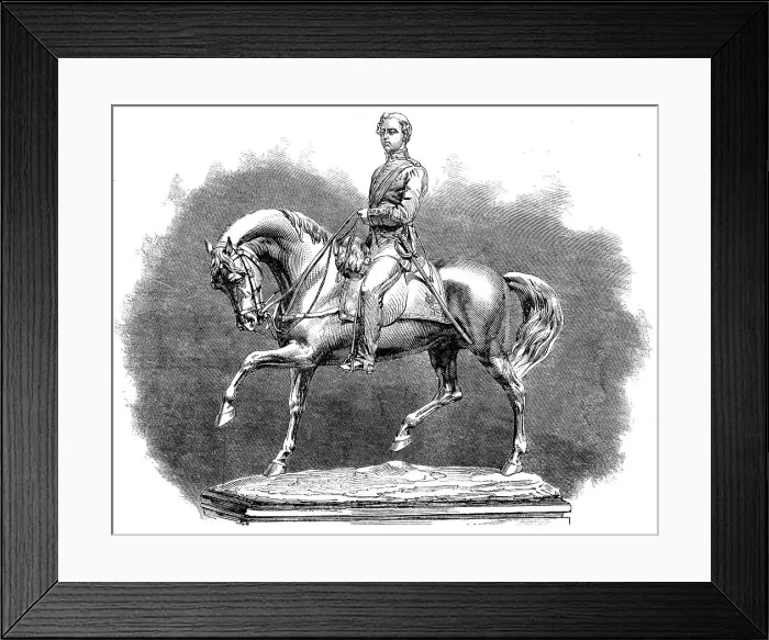 Framed Print : The International Exhibition: silver statuette of His Royal Highness the Prince of Wales, 1862. Creator: Unknown Framed Print : The International Exhibition: silver statuette of His Royal Highness the Prince of Wales, 1862. Creator: Unknown