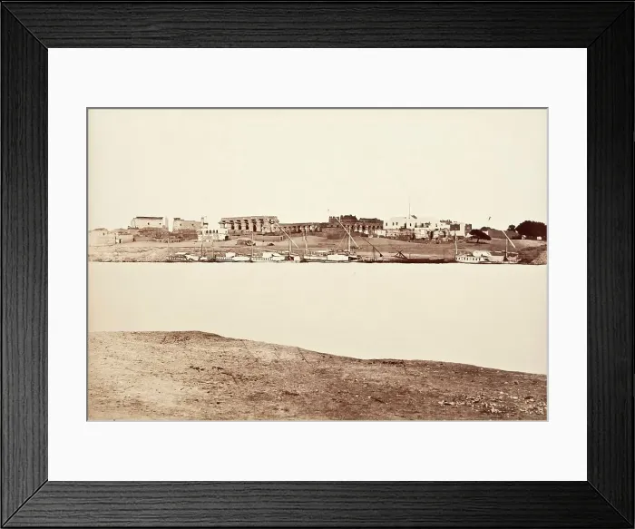 Framed Print : Town Of Luxor, c.1870. Creator: Antonio Beato Framed Print : Town Of Luxor, c.1870. Creator: Antonio Beato