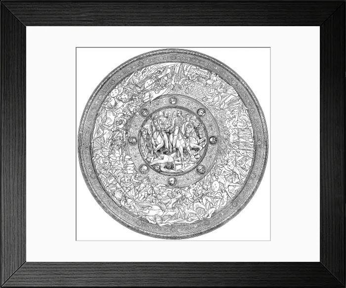 Framed Print : The International Exhibition: the Outram Shield, 1862. Creator: Unknown