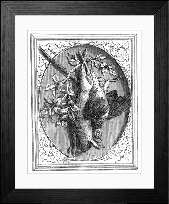 Framed Print : The International Exhibition: carving in wood, The Hare and Pheasant, by T. H. Kendall, 1862. Creator: Unknown. The International Exhibition: carving in wood, The Hare and Pheasant, by T. H. Kendall, 1862. Creator: Unknown Framed Print : The International Exhibition: carving in wood, The Hare and Pheasant, by T. H. Kendall, 1862. Creator: Unknown. The International Exhibition: carving in wood, The Hare and Pheasant, by T. H. Kendall, 1862. Creator: Unknown