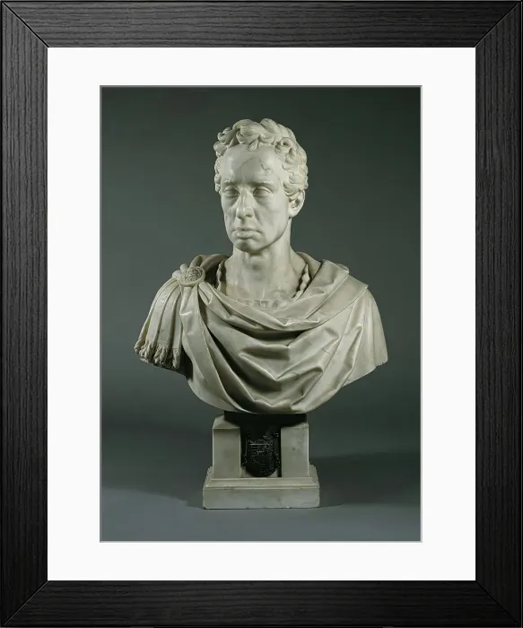 Framed Print : Bust of Archduke Karl, 1842. Creator: Josef Klieber Framed Print : Bust of Archduke Karl, 1842. Creator: Josef Klieber