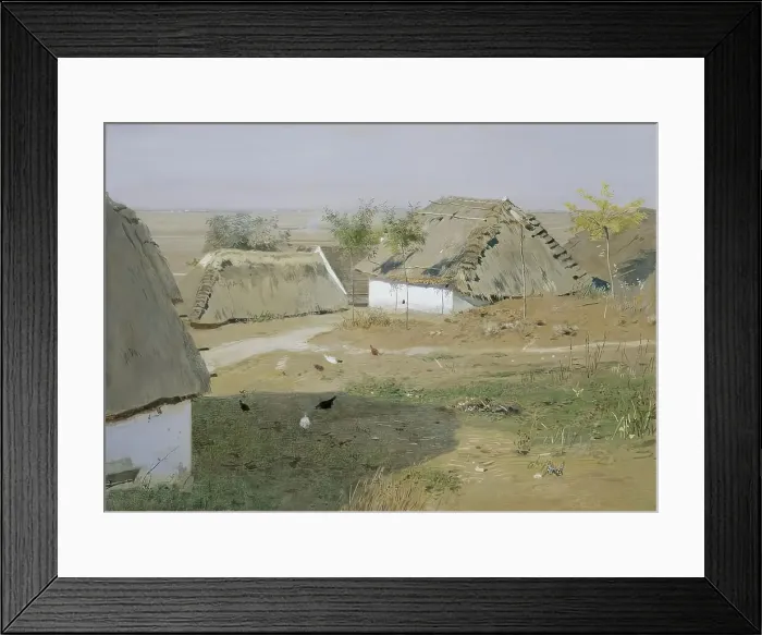 Framed Print : Village, around 1898. Creator: Eugen Jettel Framed Print : Village, around 1898. Creator: Eugen Jettel