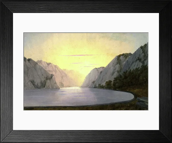 Framed Print : View of Lake Teletskoye. Altai, 1850-1899. Creator: Pavel Mikhailovich Kosharov Framed Print : View of Lake Teletskoye. Altai, 1850-1899. Creator: Pavel Mikhailovich Kosharov