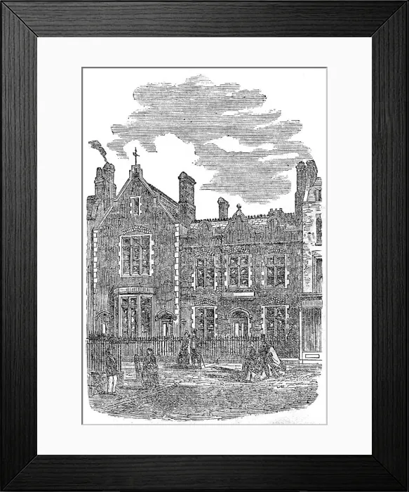 Framed Print : Middlesex Society's New Schools, St. George-in-the-East, 1862. Creator: Unknown Framed Print : Middlesex Society's New Schools, St. George-in-the-East, 1862. Creator: Unknown