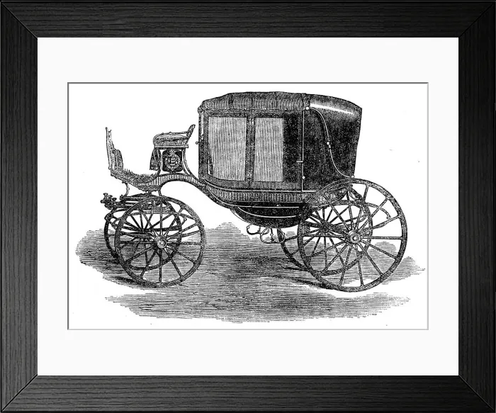 Framed Print : The International Exhibition: carriage by Stevenson and Elliot, of Stirling, 1862. Creator: Unknown Framed Print : The International Exhibition: carriage by Stevenson and Elliot, of Stirling, 1862. Creator: Unknown