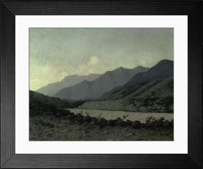 Framed Print : Mountain Landscape. Altai, 1850-1899. Creator: Pavel Mikhailovich Kosharov Framed Print : Mountain Landscape. Altai, 1850-1899. Creator: Pavel Mikhailovich Kosharov