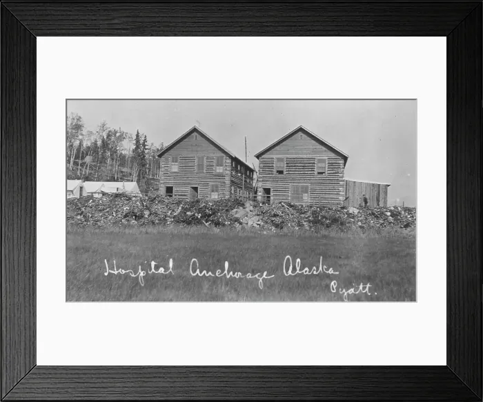 Framed Print : Hospital, between c1900 and c1930. Creator: Unknown Framed Print : Hospital, between c1900 and c1930. Creator: Unknown