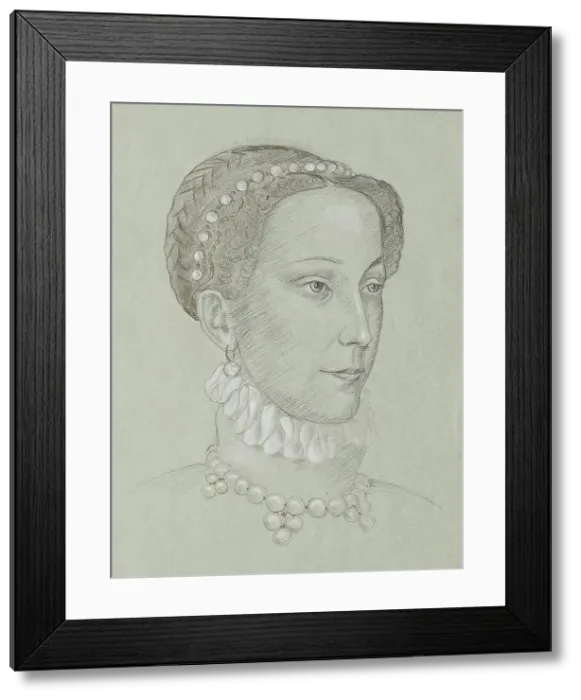 Framed Print : Mary Stuart, undated. (c1910s) Creator: Franz von Matsch Framed Print : Mary Stuart, undated. (c1910s) Creator: Franz von Matsch