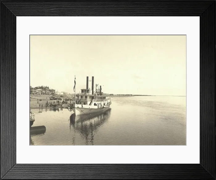 Framed Print : The steamship Petersburg at the pier, 1909. Creator: Vladimir Ivanovich Fedorov. The steamship Petersburg at the pier, 1909. Creator: Vladimir Ivanovich Fedorov Framed Print : The steamship Petersburg at the pier, 1909. Creator: Vladimir Ivanovich Fedorov. The steamship Petersburg at the pier, 1909. Creator: Vladimir Ivanovich Fedorov
