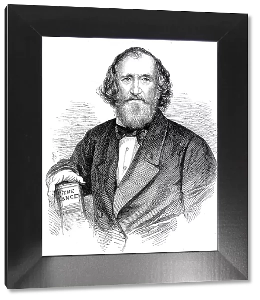 The late Mr. Wakley, M.R.C.S. 1862. Creator: Unknown