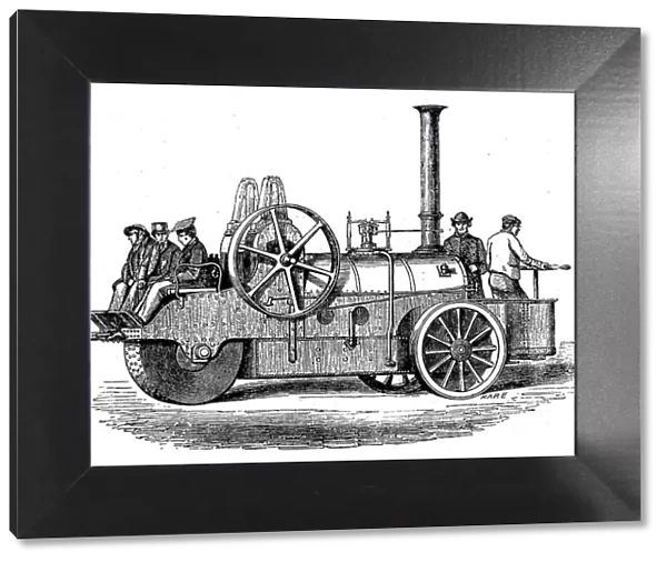 The International Exhibition: Tuxford's road traction-engine, 1862. Creator: Unknown