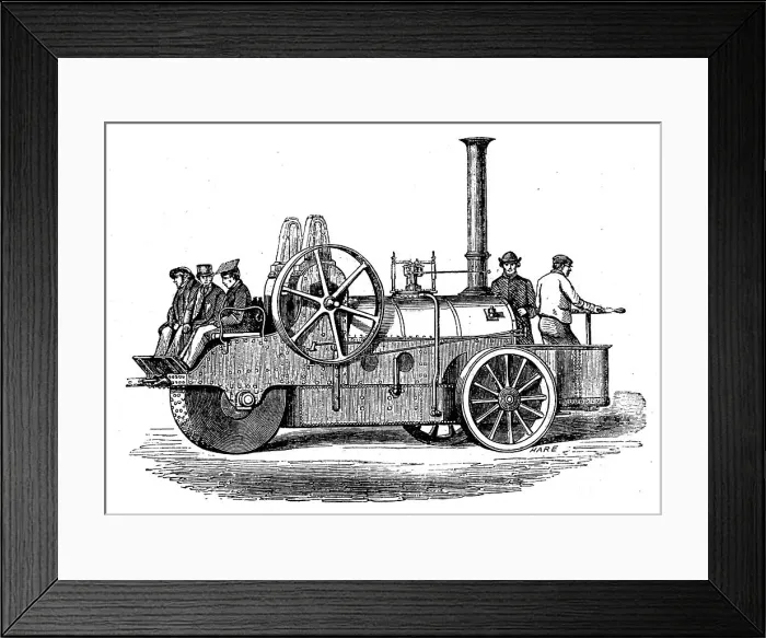 Framed Print : The International Exhibition: Tuxford's road traction-engine, 1862. Creator: Unknown Framed Print : The International Exhibition: Tuxford's road traction-engine, 1862. Creator: Unknown