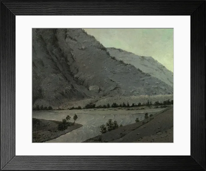 Framed Print : Crossing Over the River Katun Above Angudaia. View From the North. Altai, 1850-1899. Creator: Pavel Mikhailovich Kosharov Framed Print : Crossing Over the River Katun Above Angudaia. View From the North. Altai, 1850-1899. Creator: Pavel Mikhailovich Kosharov