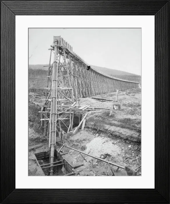 Framed Print : Mining structure, between c1900 and c1930. Creator: Unknown Framed Print : Mining structure, between c1900 and c1930. Creator: Unknown