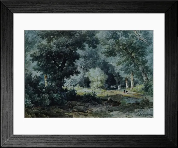 Framed Print : Forest interior, 1876. Creator: Remigius Adrianus Haanen