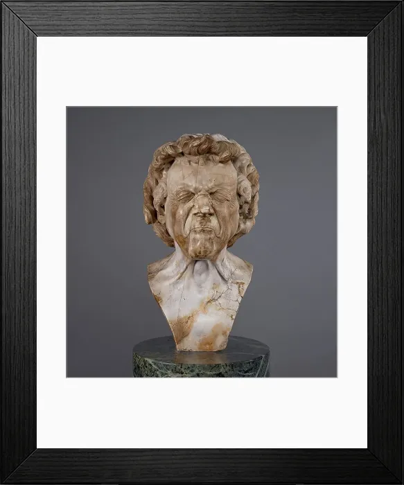 Framed Print : A emaciated old man with sore eyes, 1771 / 1783. Creator: Franz Xaver Messerschmidt Framed Print : A emaciated old man with sore eyes, 1771 / 1783. Creator: Franz Xaver Messerschmidt