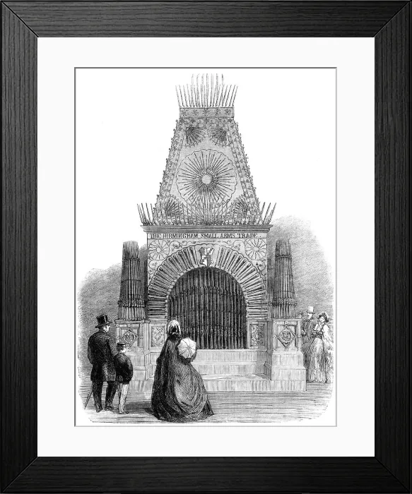 Framed Print : The International Exhibition: Birmingham Smallarms Trophy, 1862. Creator: Unknown Framed Print : The International Exhibition: Birmingham Smallarms Trophy, 1862. Creator: Unknown