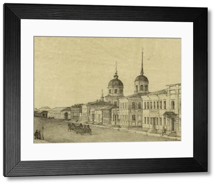 Framed Print : Millionnaia Street, 1886. Creator: Pavel Mikhailovich Kosharov Framed Print : Millionnaia Street, 1886. Creator: Pavel Mikhailovich Kosharov