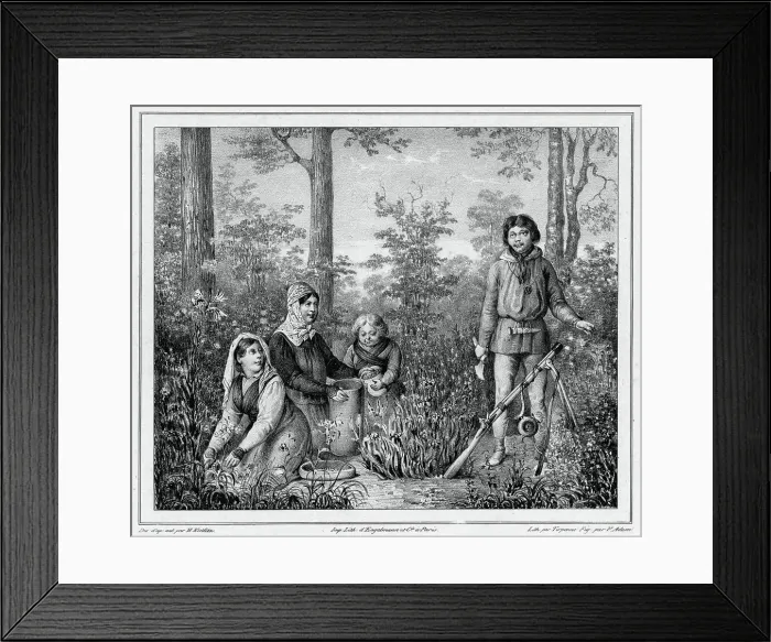 Framed Print : Inhabitants of Kamchatka, 19th century. Creators: Friedrich Heinrich Kittlitz, Victor Adam, Jean Louis Tirpenne Framed Print : Inhabitants of Kamchatka, 19th century. Creators: Friedrich Heinrich Kittlitz, Victor Adam, Jean Louis Tirpenne