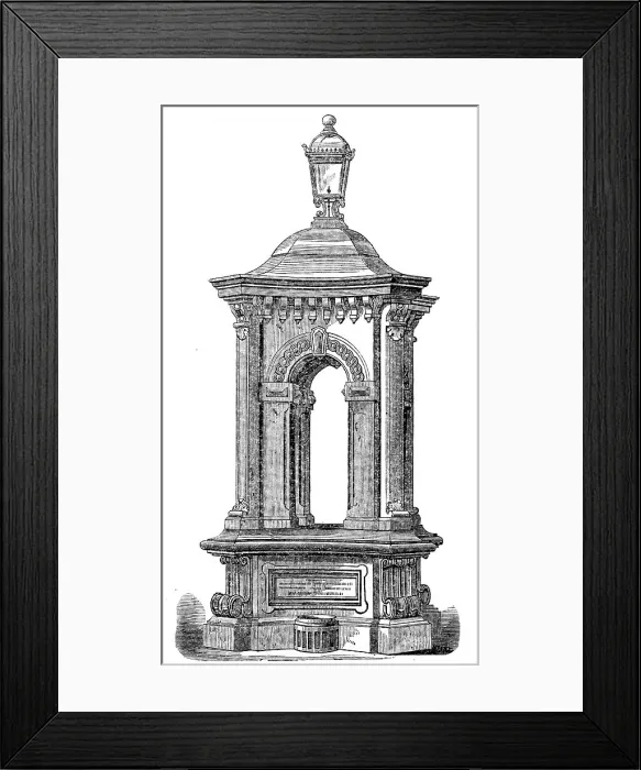 Framed Print : The Fothergill Memorial Fountain, 1862. Creator: Unknown Framed Print : The Fothergill Memorial Fountain, 1862. Creator: Unknown
