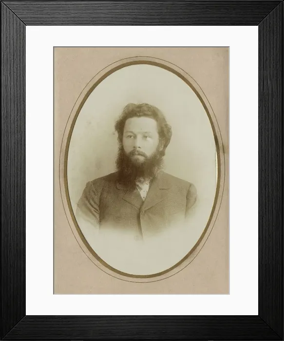 Framed Print : Young Bearded Man in a Civilian Suit, 1902. Creator: A. Artem'eva Framed Print : Young Bearded Man in a Civilian Suit, 1902. Creator: A. Artem'eva