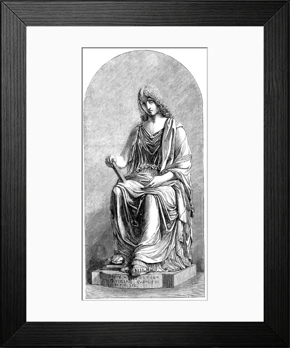 Framed Print : The International Exhibition: Memory, marble statue, by W. Brodie, R.S.A. 1862. Creator: Unknown. The International Exhibition: Memory, marble statue, by W. Brodie, R.S.A. 1862. Creator: Unknown Framed Print : The International Exhibition: Memory, marble statue, by W. Brodie, R.S.A. 1862. Creator: Unknown. The International Exhibition: Memory, marble statue, by W. Brodie, R.S.A. 1862. Creator: Unknown