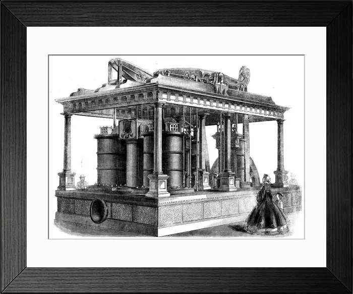 Framed Print : The International Exhibition: blast-engines by the Lilleshall Company, Shiffnal, Shropshire... 1862 Creator: Unknown Framed Print : The International Exhibition: blast-engines by the Lilleshall Company, Shiffnal, Shropshire... 1862 Creator: Unknown