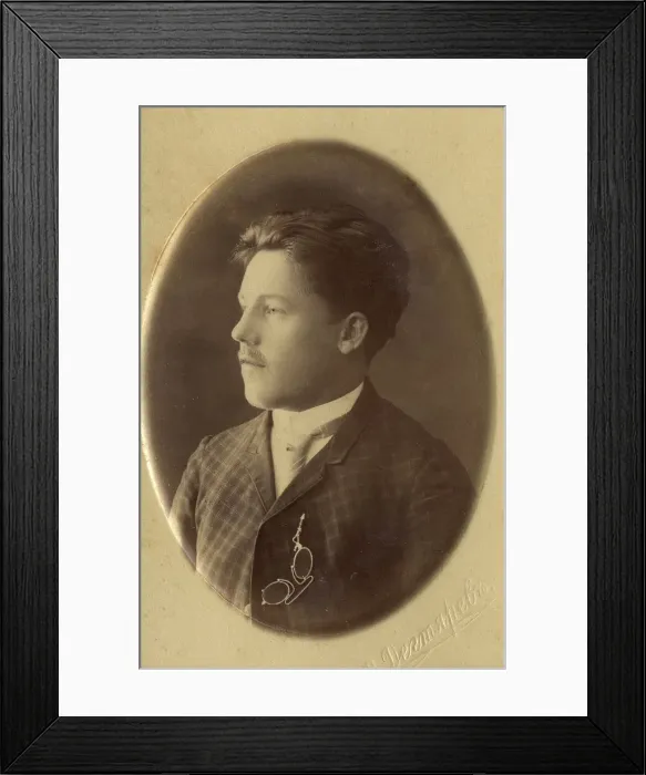 Framed Print : Young Man (Aleksandr Domishkevich) in a Civilian Suit, 1900. Creator: VV Degtiarev Framed Print : Young Man (Aleksandr Domishkevich) in a Civilian Suit, 1900. Creator: VV Degtiarev