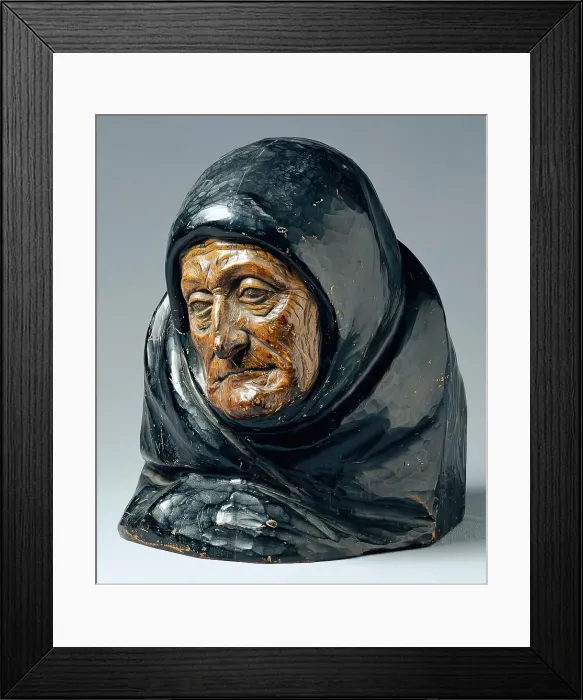 Framed Print : The artist's mother, 1905. Creator: Franz Zelezny Framed Print : The artist's mother, 1905. Creator: Franz Zelezny