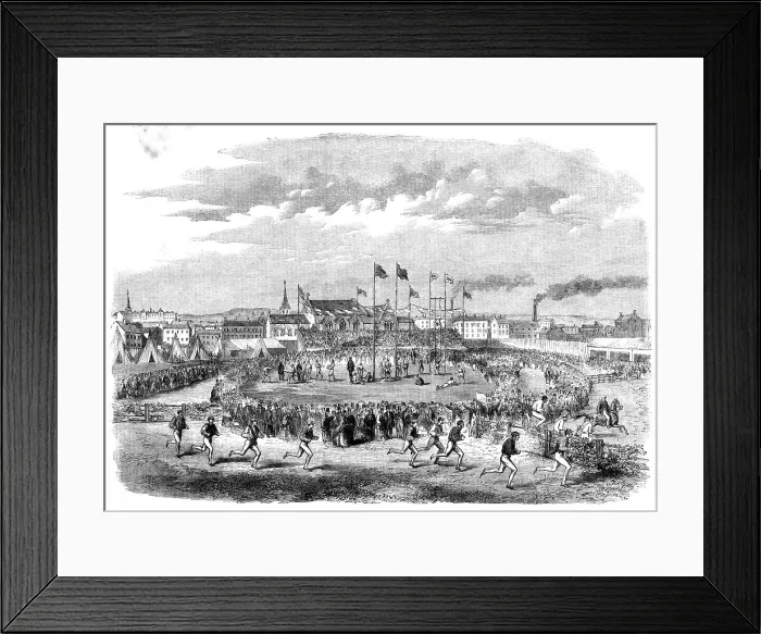Framed Print : Volunteer games at Liverpool, 1862. Creator: Unknown Framed Print : Volunteer games at Liverpool, 1862. Creator: Unknown