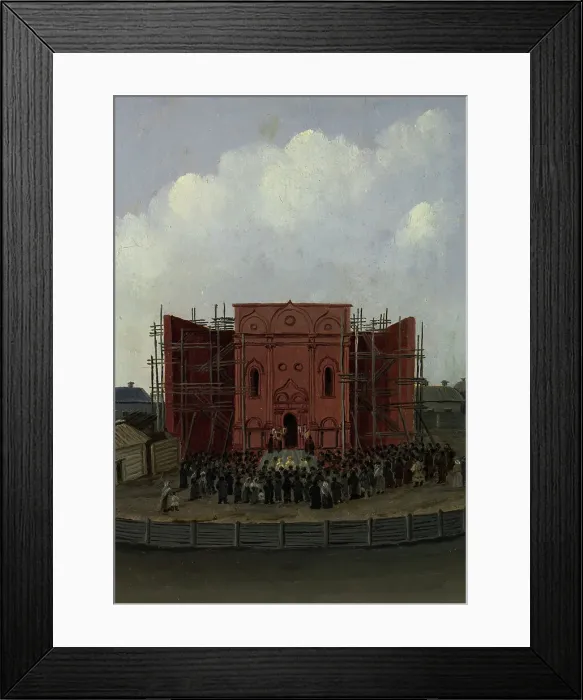 Framed Print : Service at the Svyato-Troitskaya Cathedral of the Holy Trinity, Tomsk, 1885. Creator: Pavel Mikhailovich Kosharov Framed Print : Service at the Svyato-Troitskaya Cathedral of the Holy Trinity, Tomsk, 1885. Creator: Pavel Mikhailovich Kosharov
