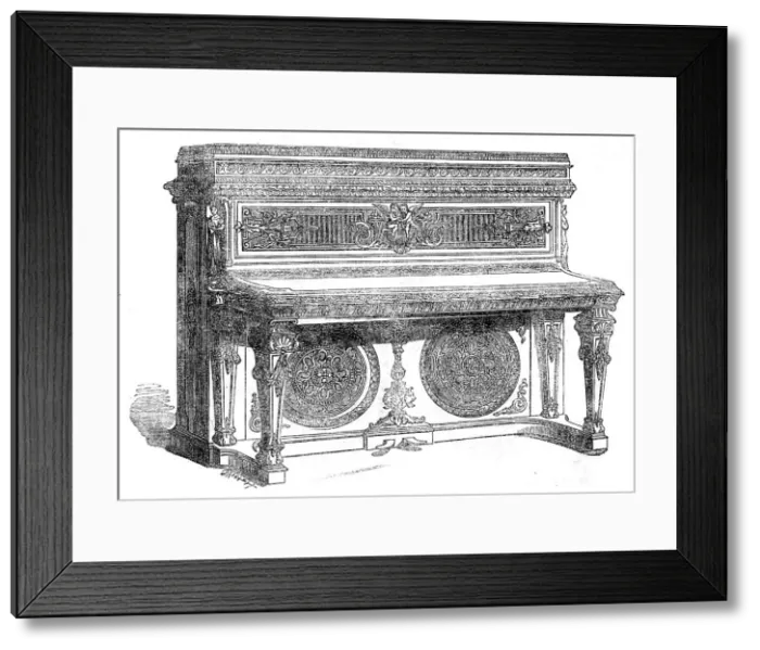 Framed Print : The International Exhibition: oblique grand pianoforte by Collard and Collard, 1862. Creator: Unknown Framed Print : The International Exhibition: oblique grand pianoforte by Collard and Collard, 1862. Creator: Unknown