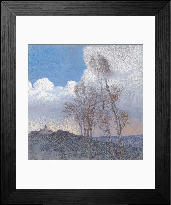 Framed Print : Thunderstorm, 1911. Creator: Friedrich Beck Framed Print : Thunderstorm, 1911. Creator: Friedrich Beck