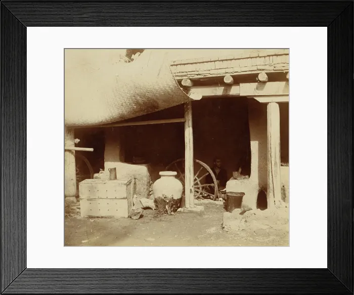 Framed Print : Manufacture of silk, Samarkand, between 1905 and 1915. Creator: Sergey Mikhaylovich Prokudin-Gorsky Framed Print : Manufacture of silk, Samarkand, between 1905 and 1915. Creator: Sergey Mikhaylovich Prokudin-Gorsky