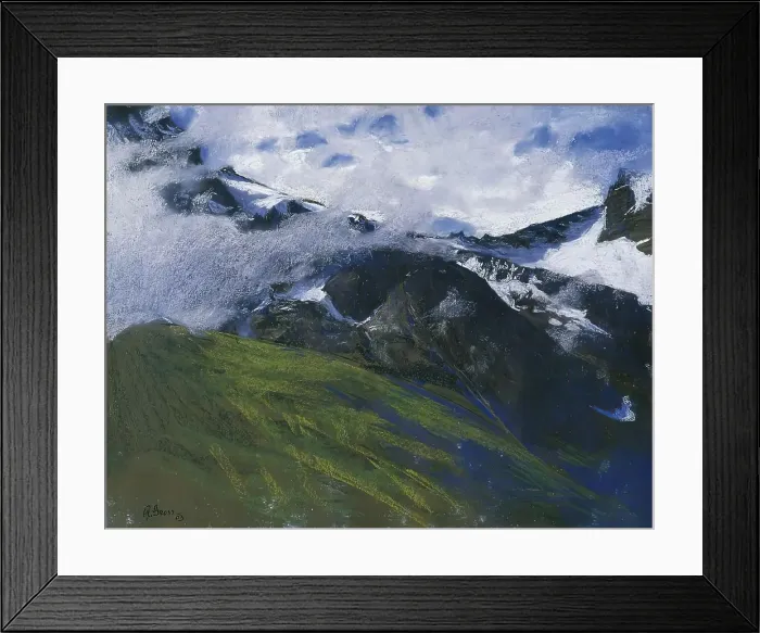 Framed Print : Rising fog, 1903. Creator: Adolf Gross Framed Print : Rising fog, 1903. Creator: Adolf Gross