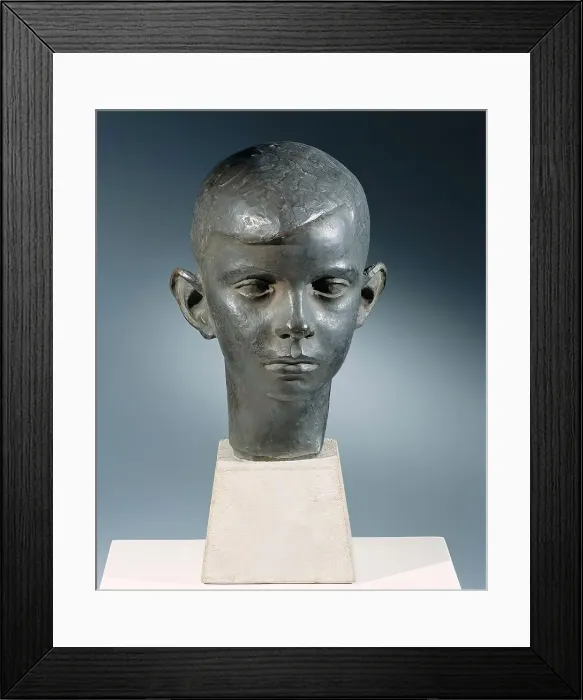 Framed Print : Boy's head, 1922. Creator: George Kolbe Framed Print : Boy's head, 1922. Creator: George Kolbe