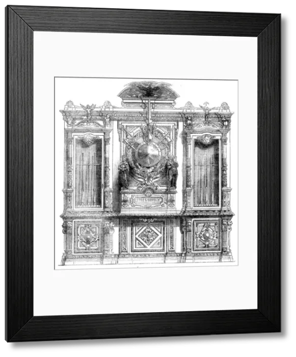 Framed Print : The International Exhibition: armoury, or porte-fusils, by Jules Fossey, in the French Court, 1862. Creator: Unknown Framed Print : The International Exhibition: armoury, or porte-fusils, by Jules Fossey, in the French Court, 1862. Creator: Unknown