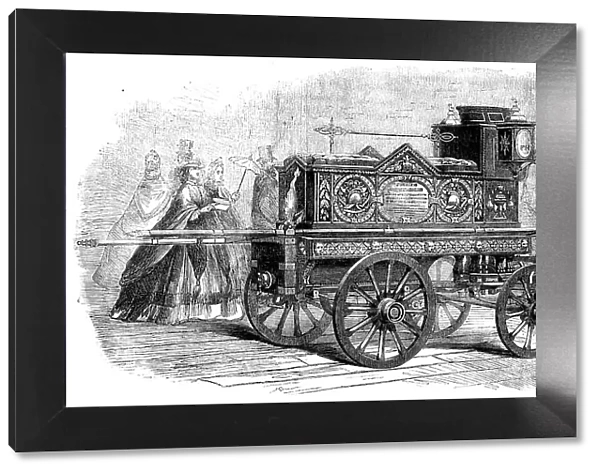 The International Exhibition: fire-engine presented to Mr. Hodges by...inhabitants of Lambeth, 1862. Creator: Unknown
