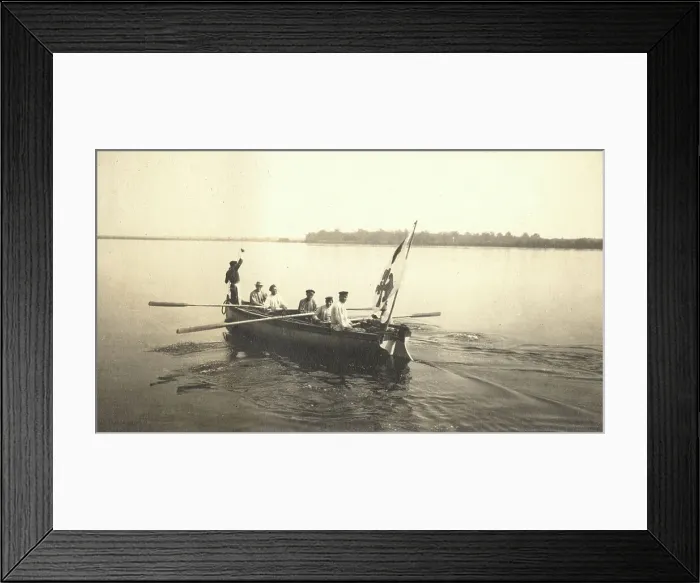 Framed Print : Measurements of the Zeya River by a survey party, 1909. Creator: Vladimir Ivanovich Fedorov Framed Print : Measurements of the Zeya River by a survey party, 1909. Creator: Vladimir Ivanovich Fedorov