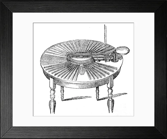 Framed Print : The International Exhibition: Mitchel's type-distributing machine, 1862. Creator: Unknown Framed Print : The International Exhibition: Mitchel's type-distributing machine, 1862. Creator: Unknown